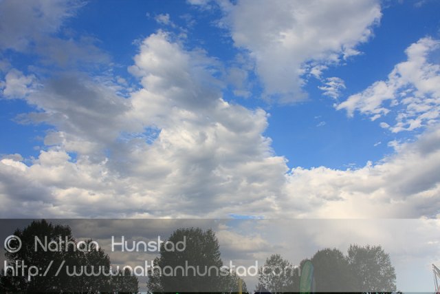 The clouds above the Colorado Irish Festival